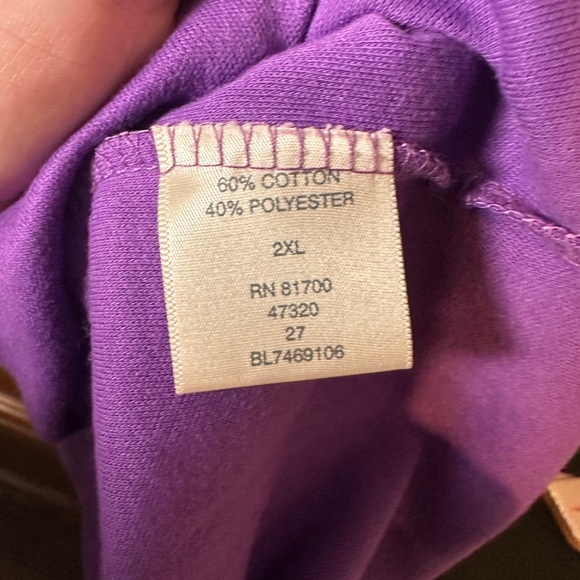 Royal purple mock turtle neck - Picture 3 of 6